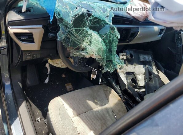 2T1BURHE0GC489579 2016 TOYOTA COROLLA Gray Вид панелі приладів