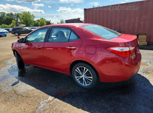 2T1BURHE0GC546220 2016 TOYOTA COROLLA Red Rear left