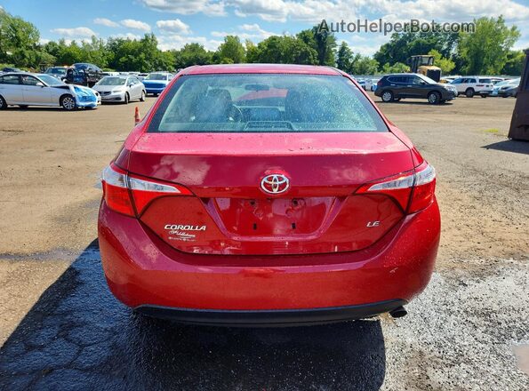 2T1BURHE0GC546220 2016 TOYOTA COROLLA Red Rear view