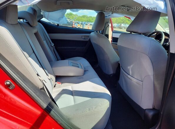 2T1BURHE0GC546220 2016 TOYOTA COROLLA Red Rear seats view