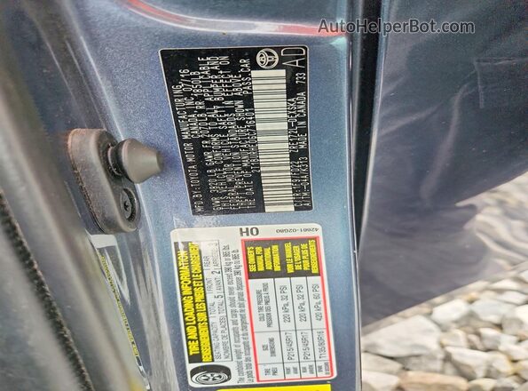 2T1BURHE0GC716401 2016 TOYOTA COROLLA Gray VIN sticker view