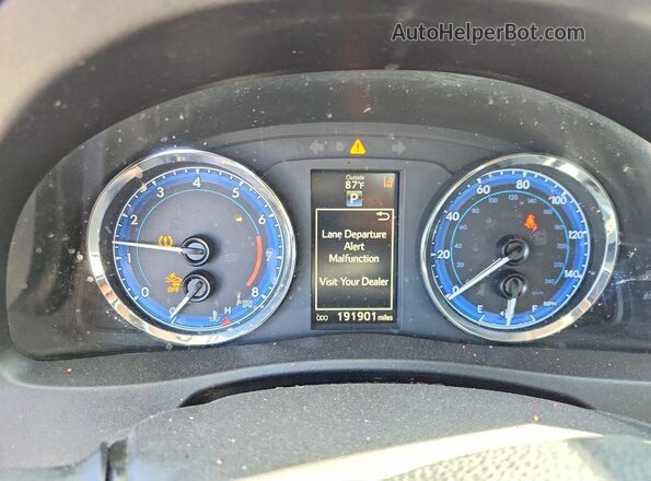 2T1BURHE0HC806911 2017 TOYOTA COROLLA Red Instrument cluster view