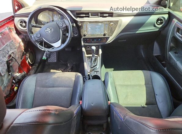 2T1BURHE0HC806911 2017 TOYOTA COROLLA Red Dashboard view