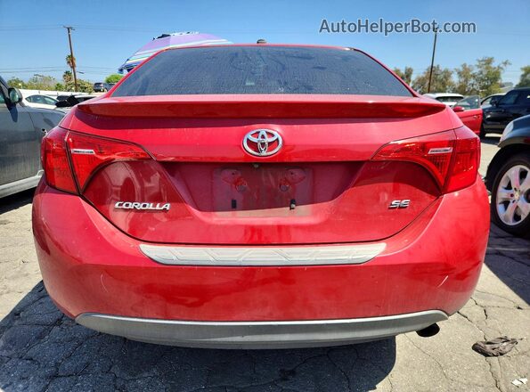 2T1BURHE0HC806911 2017 TOYOTA COROLLA Red Rear view