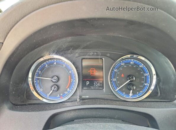 2T1BURHE0HC957859 2017 TOYOTA COROLLA Синий Вид щитка приборов