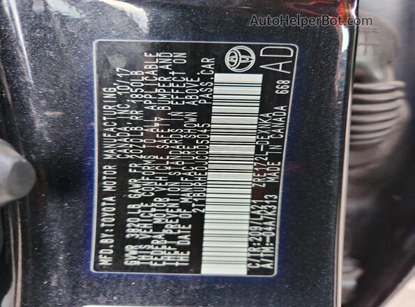 2T1BURHE0JC005045 2018 TOYOTA COROLLA Black Engine compartment view