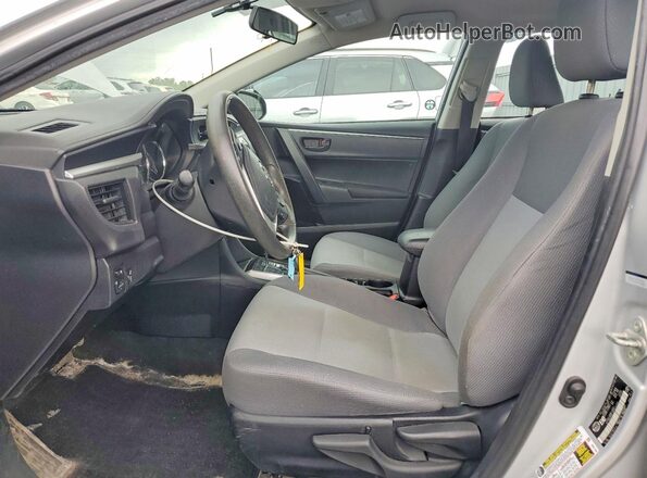 2T1BURHE1GC514134 2016 TOYOTA COROLLA Silver წინა სალონის ხედი