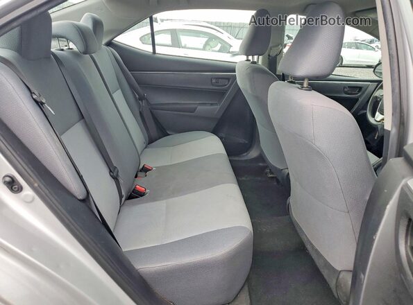 2T1BURHE1GC514134 2016 TOYOTA COROLLA Silver უკანა სავარძლების ხედი
