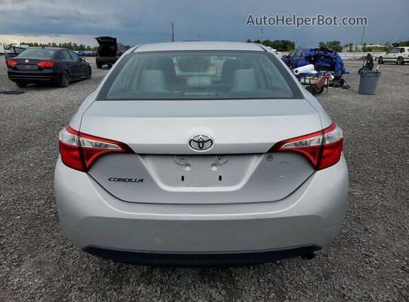 2T1BURHE1GC514134 2016 TOYOTA COROLLA Silver უკანა ხედი