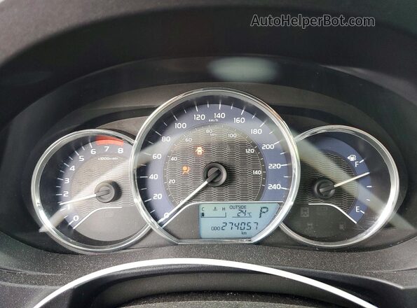 2T1BURHE1GC514134 2016 TOYOTA COROLLA Silver ხელსაწყოთა პანელის ხედი
