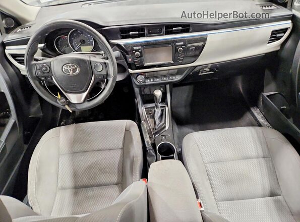 2T1BURHE1GC534626 2016 TOYOTA COROLLA Silver წინა პანელის ხედი