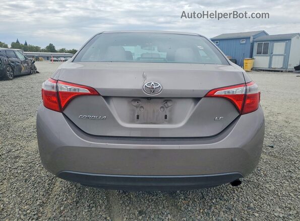 2T1BURHE1GC632040 2016 TOYOTA COROLLA Silver Вид ззаду