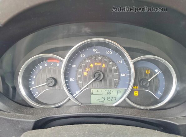 2T1BURHE1GC632040 2016 TOYOTA COROLLA Silver Вид щитка приладів