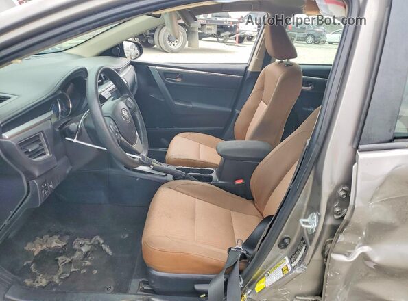 2T1BURHE1GC632040 2016 TOYOTA COROLLA Silver Вид салону спереду