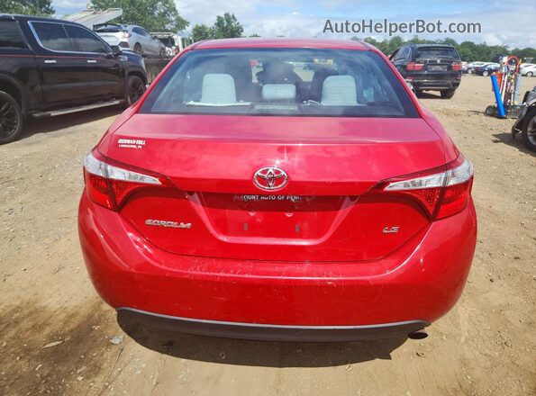 2T1BURHE1GC691248 2016 TOYOTA COROLLA Red Vista trasera