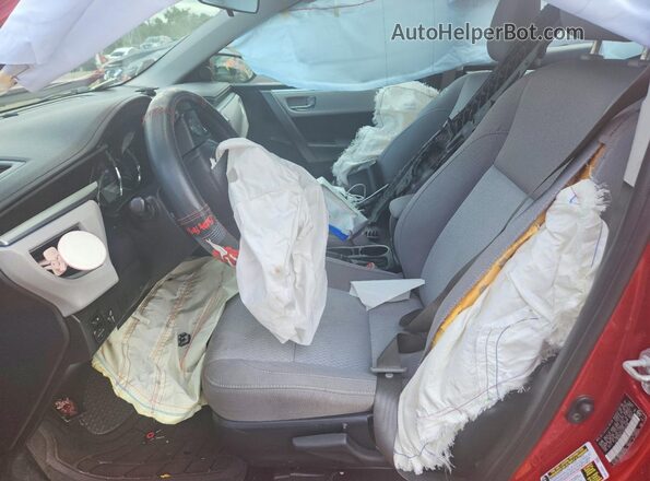 2T1BURHE1GC691248 2016 TOYOTA COROLLA Red Vista interior delantera