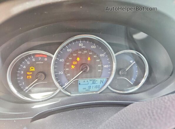 2T1BURHE1GC691248 2016 TOYOTA COROLLA Red Vista del cuadro de instrumentos