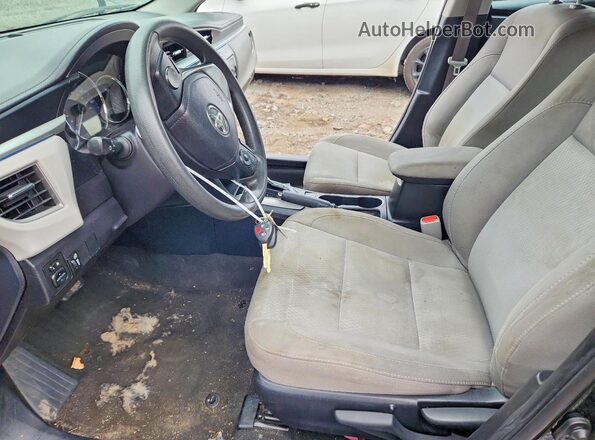 2T1BURHE1GC693128 2016 TOYOTA COROLLA Black წინა სალონის ხედი