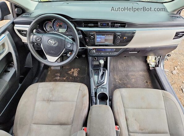 2T1BURHE1GC693128 2016 TOYOTA COROLLA Black წინა პანელის ხედი