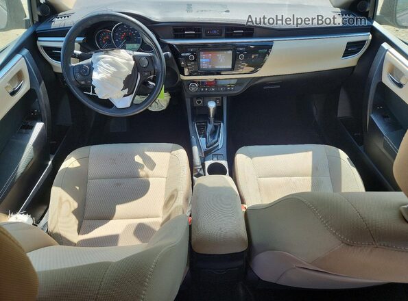 2T1BURHE1GC699057 2016 TOYOTA COROLLA Tan Առջևի վահանակի տեսք