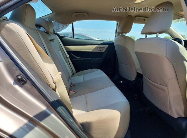 2T1BURHE1GC699057 2016 TOYOTA COROLLA Tan Հետևի նստատեղերի տեսք