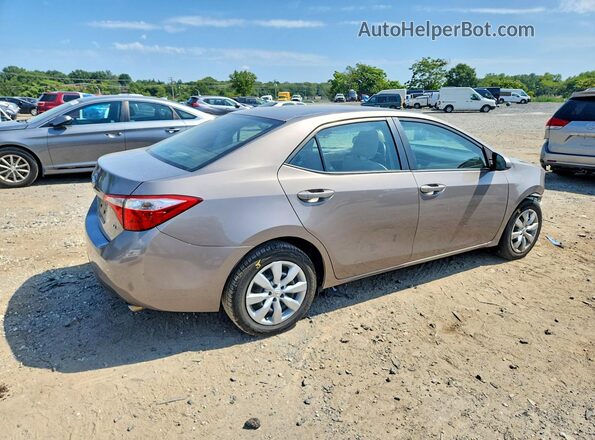 2T1BURHE1GC699057 2016 TOYOTA COROLLA Tan Հետևի աջ