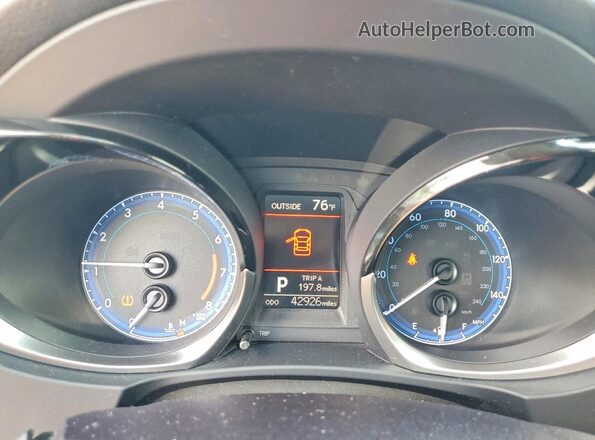 2T1BURHE1GC724748 2016 TOYOTA COROLLA Blue Սարքավորումների վահանակի տեսք