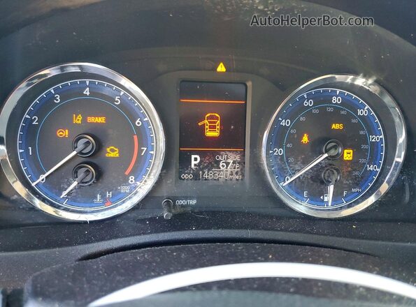 2T1BURHE1HC848911 2017 TOYOTA COROLLA Gray Vista del cuadro de instrumentos