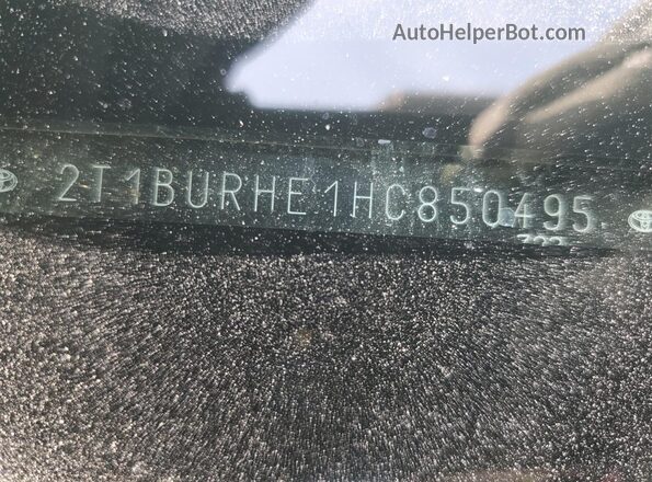 2T1BURHE1HC850495 2017 TOYOTA COROLLA Gray Engine compartment view