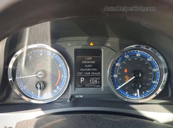 2T1BURHE1JC043092 2018 TOYOTA COROLLA Red Widok zestawu wskaźników