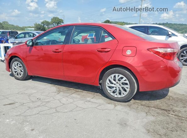 2T1BURHE1JC043092 2018 TOYOTA COROLLA Red Tył lewy
