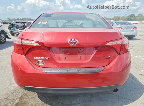 2T1BURHE1JC043092 2018 TOYOTA COROLLA Red Widok z tyłu