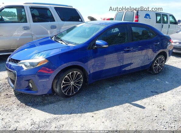 2T1BURHE2GC579400 2016 TOYOTA COROLLA Blue Przód lewy