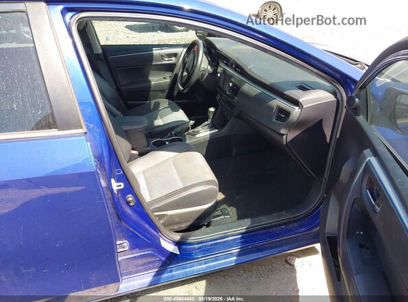2T1BURHE2GC579400 2016 TOYOTA COROLLA Blue Widok wnętrza z przodu