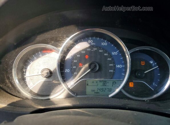 2T1BURHE2GC603596 2016 TOYOTA COROLLA Black Вид щитка приладів