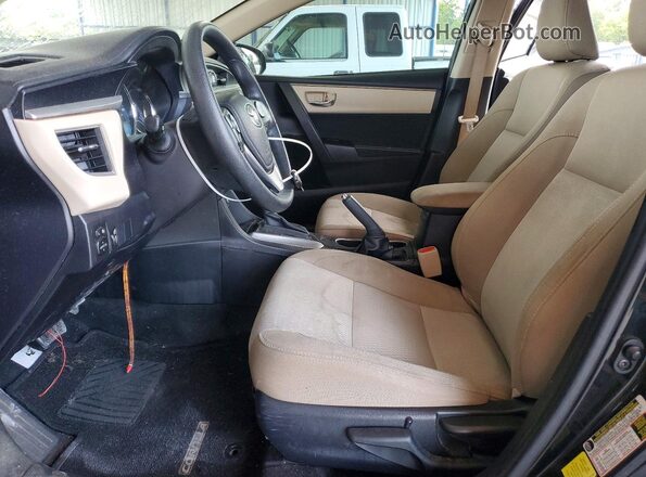 2T1BURHE2GC609138 2016 TOYOTA COROLLA Black წინა სალონის ხედი