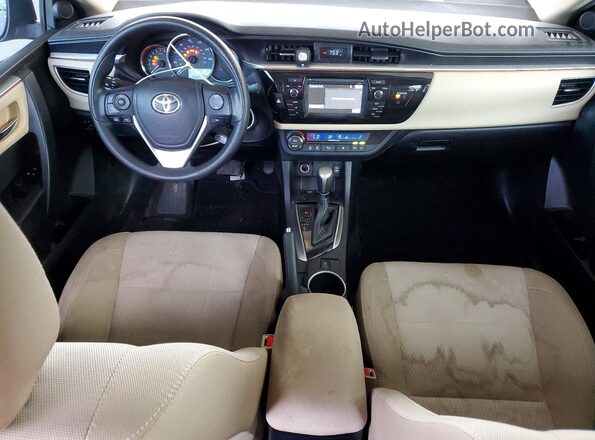 2T1BURHE2GC609138 2016 TOYOTA COROLLA Black წინა პანელის ხედი