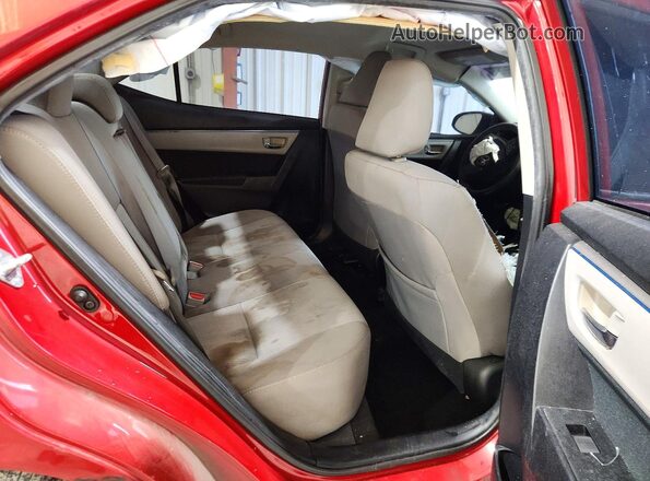 2T1BURHE2GC623363 2016 TOYOTA COROLLA Красный Вид задних сидений