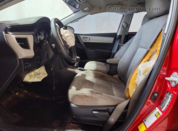 2T1BURHE2GC623363 2016 TOYOTA COROLLA Красный Вид салона спереди