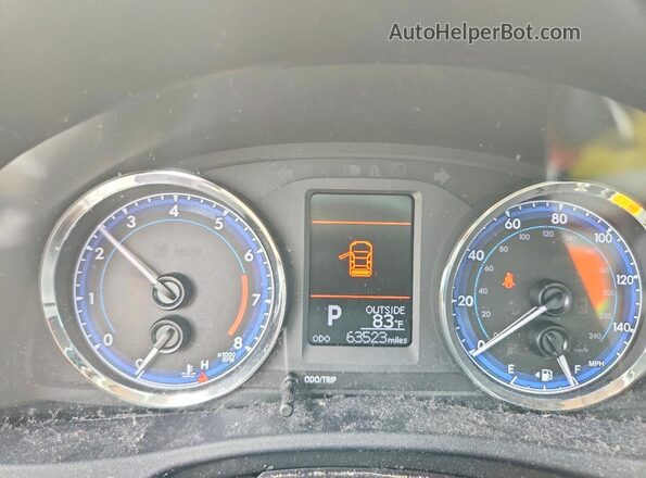 2T1BURHE2KC176946 2019 TOYOTA COROLLA Blue Вид щитка приладів