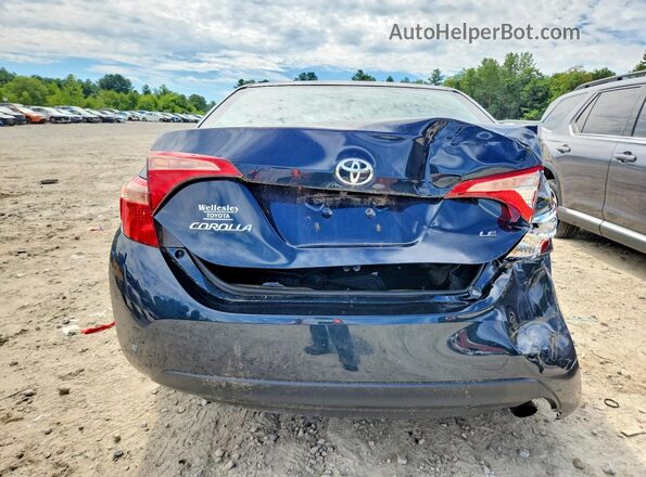 2T1BURHE2KC176946 2019 TOYOTA COROLLA Blue Вид ззаду