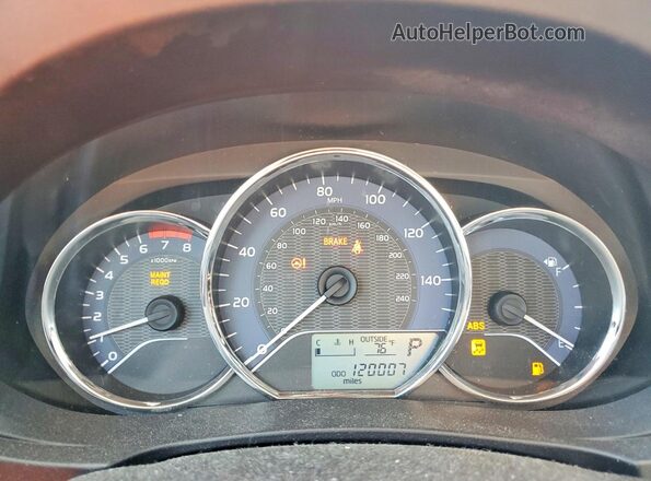 2T1BURHE3GC505046 2016 TOYOTA COROLLA Silver Instrument cluster view