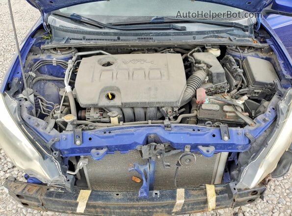 2T1BURHE3GC562217 2016 TOYOTA COROLLA Синий Вид задней части салона