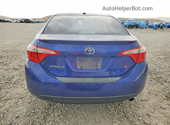 2T1BURHE3GC562217 2016 TOYOTA COROLLA Синий Вид сзади