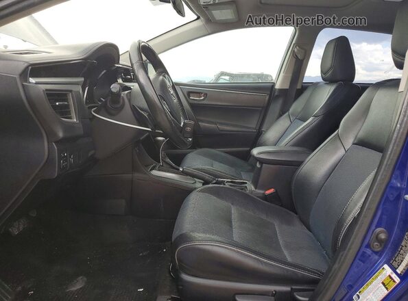 2T1BURHE3GC562217 2016 TOYOTA COROLLA Синий Вид салона спереди