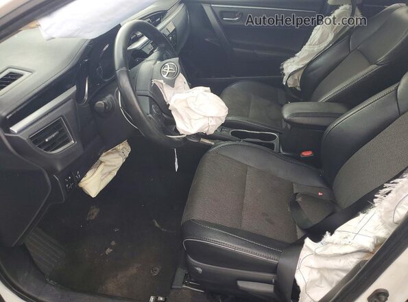 2T1BURHE3GC620794 2016 TOYOTA COROLLA White წინა სალონის ხედი