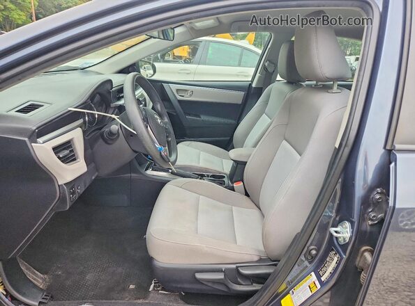 2T1BURHE3GC625672 2016 TOYOTA COROLLA Blue Вид салону спереду