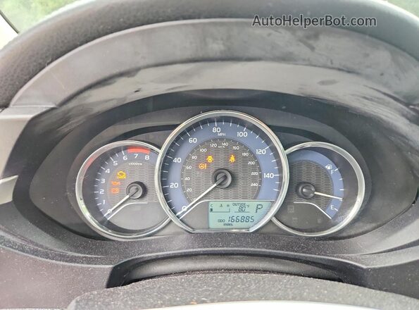 2T1BURHE3GC625672 2016 TOYOTA COROLLA Blue Вид щитка приладів