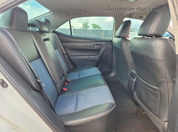 2T1BURHE3GC674242 2016 TOYOTA COROLLA Белый Вид задних сидений