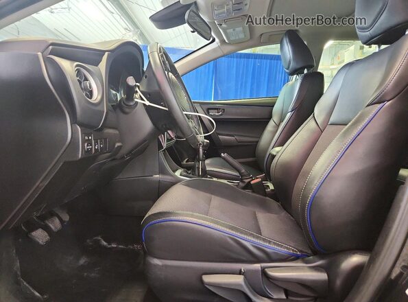 2T1BURHE3HC812668 2017 TOYOTA COROLLA Black Front interior view